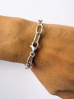 Pulsera de Plata 925 con Topacio Azul Corte Esmeralda