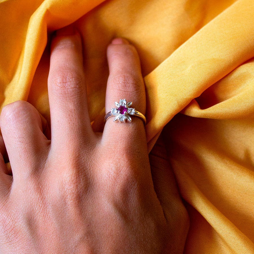 Anillo Pandora Rodolita