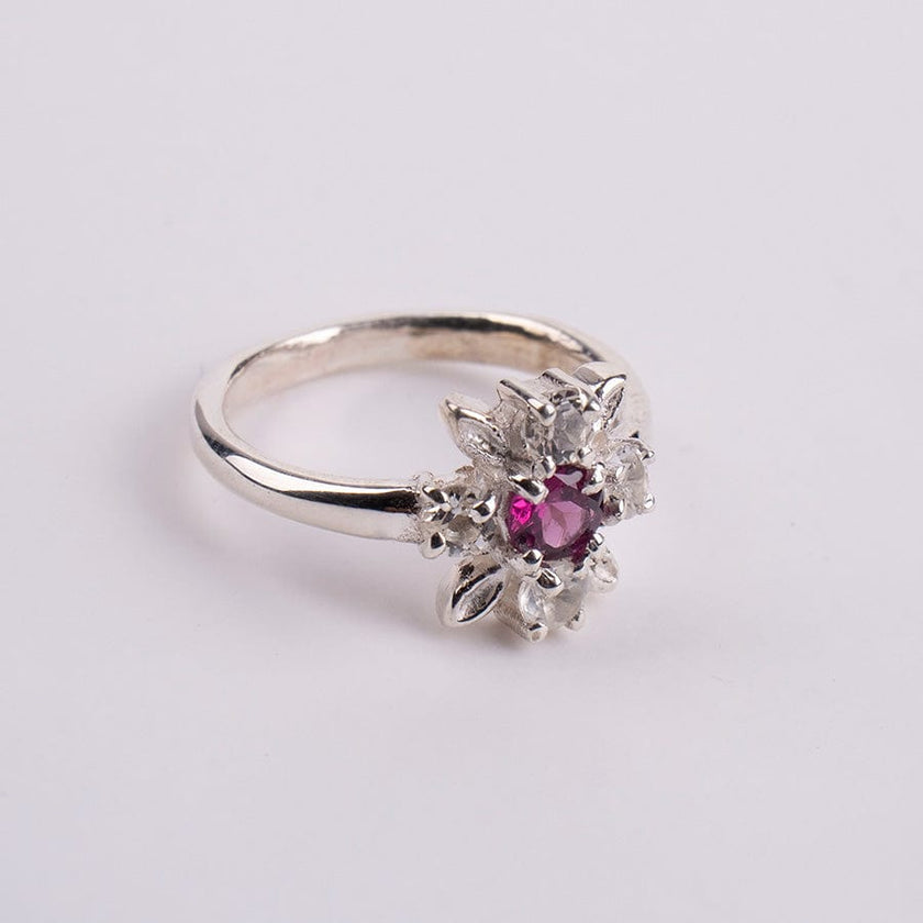 Anillo Pandora Rodolita