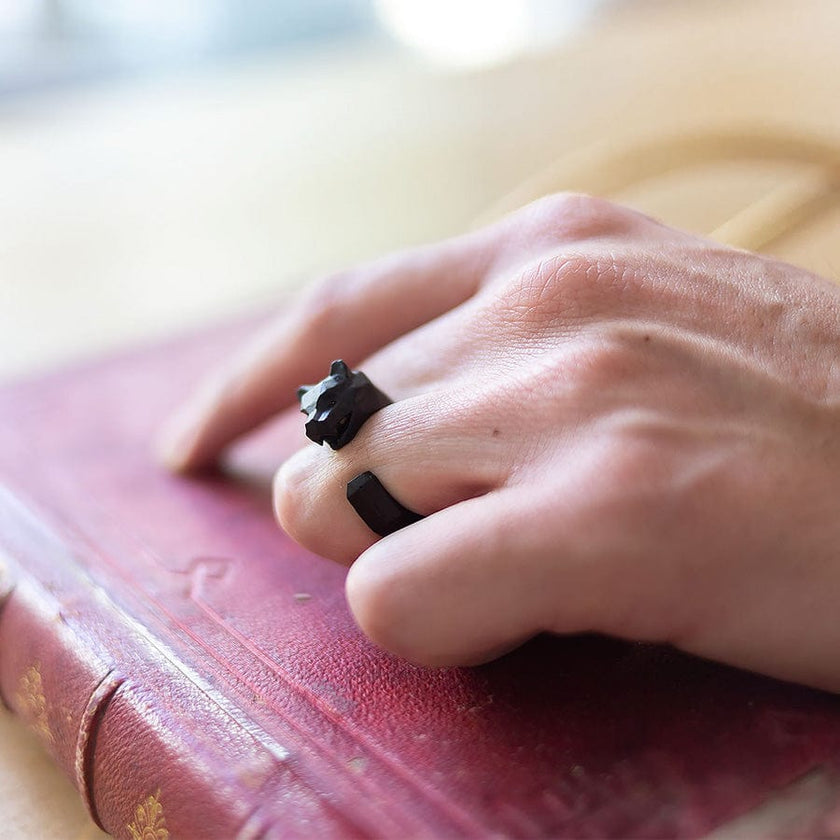 Anillo Jaguar Negro